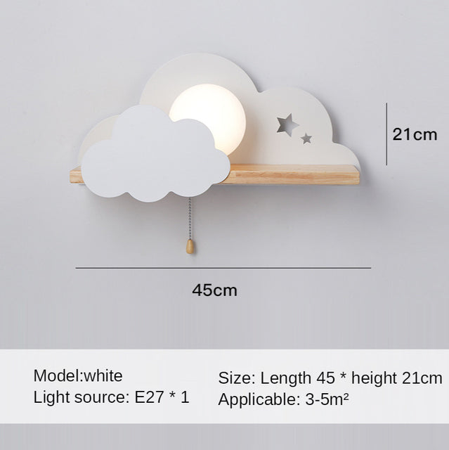 Applique murale LED design en bois Lyzia