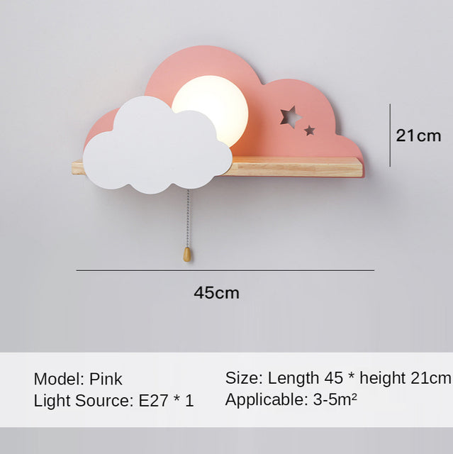 Applique murale LED design en bois Lyzia