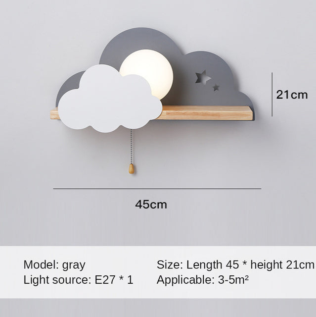 Applique murale LED design en bois Lyzia