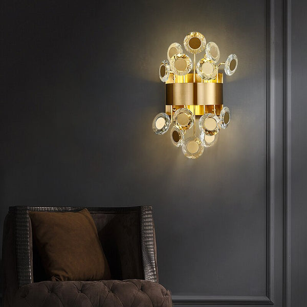 Applique Murale LED Moderne "Uma Dorée"