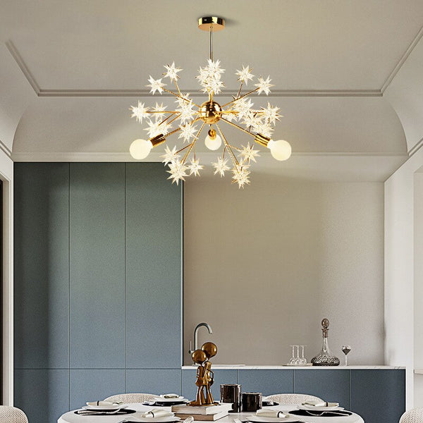 Lustre Métallique Étoiles Étincelantes Tanit
