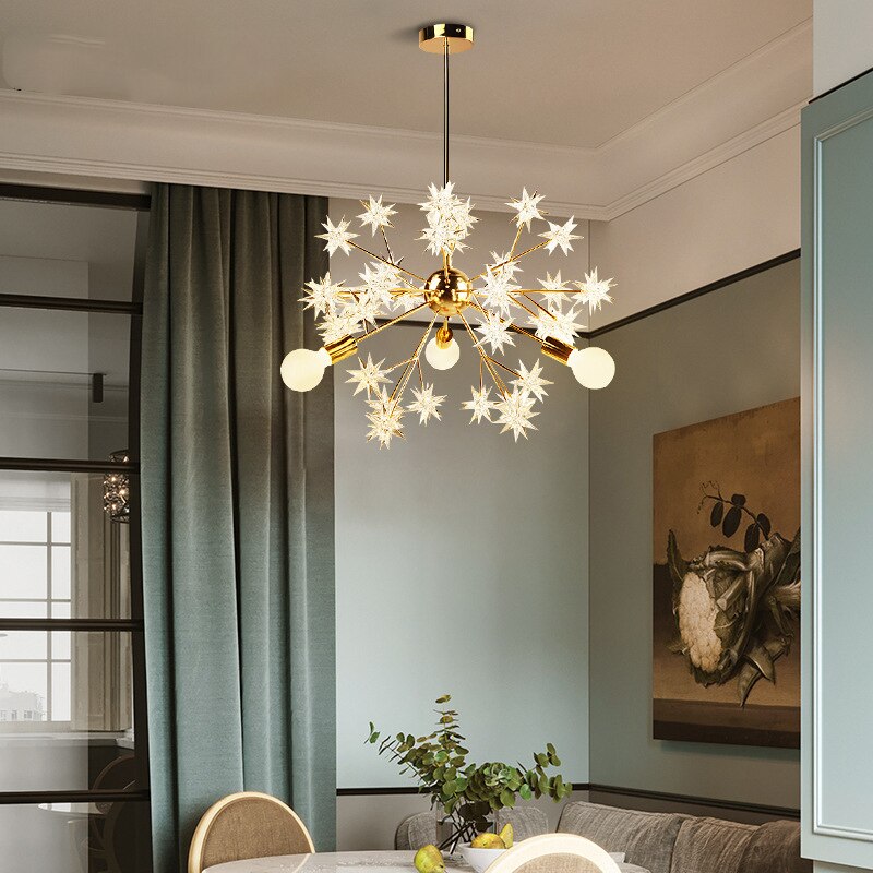 Lustre Métallique Étoiles Étincelantes Tanit