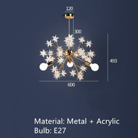 Lustre Métallique Étoiles Étincelantes Tanit