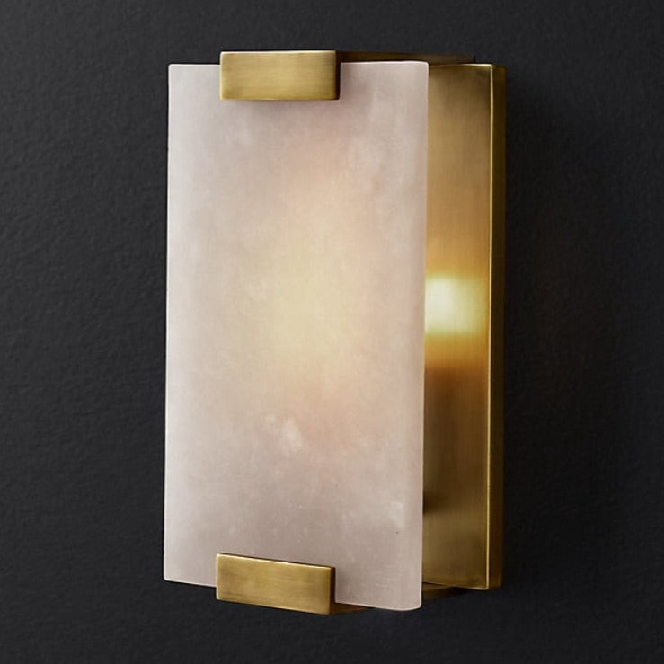 Applique Murale LED Rectangulaire en Marbre Zinerva Moderna
