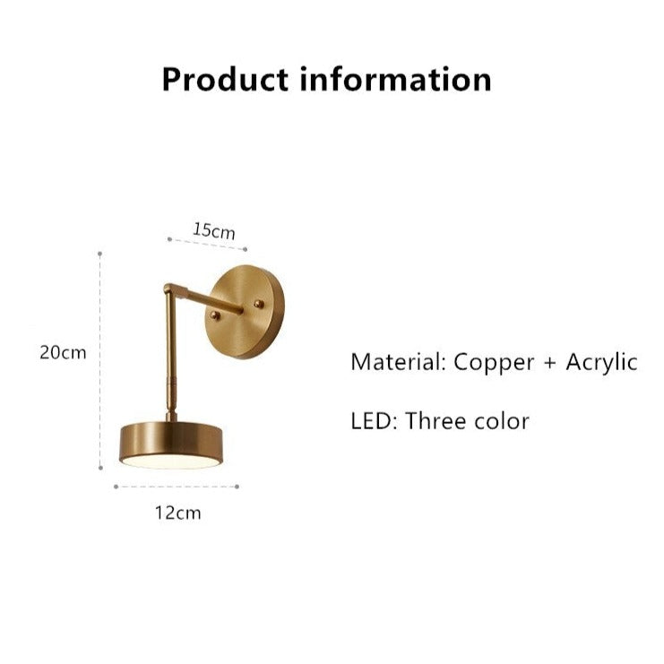 Applique murale moderne LED Margot Gold
