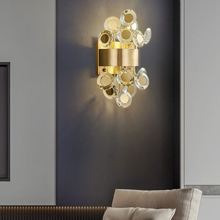 Applique Murale LED Moderne "Uma Dorée"