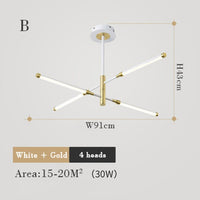 Lustre LED Moderne Rectangulaire Wayna.
