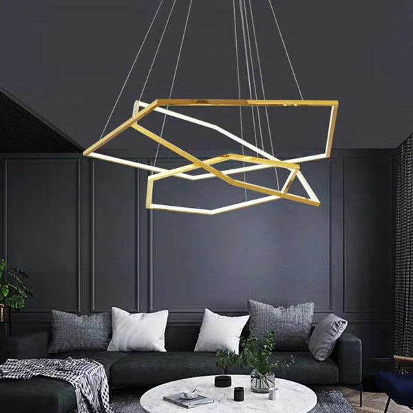 Lustre luxe en hexagones modernes Emmylia