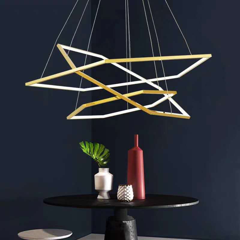 Lustre luxe en hexagones modernes Emmylia