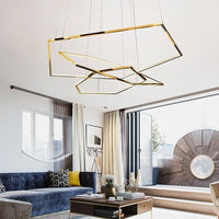 Lustre luxe en hexagones modernes Emmylia