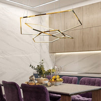 Lustre luxe en hexagones modernes Emmylia