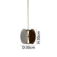 Suspension Rahki en verre teinté