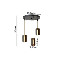 Suspension Rahki en verre teinté