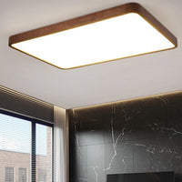 Plafonnier LED Géométrique Bois Evelyn