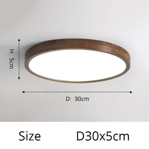 Plafonnier LED Géométrique Bois Evelyn