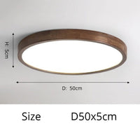 Plafonnier LED Géométrique Bois Evelyn