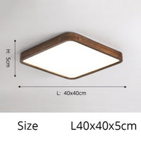 Plafonnier LED Géométrique Bois Evelyn