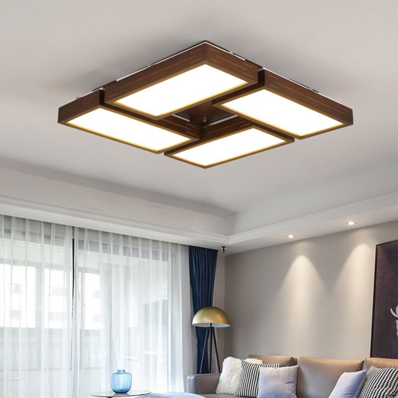 Plafonnier LED Scandinave Rectangulaire Aquilina