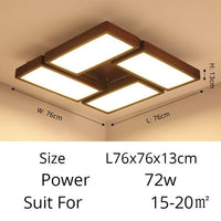 Plafonnier LED Scandinave Rectangulaire Aquilina