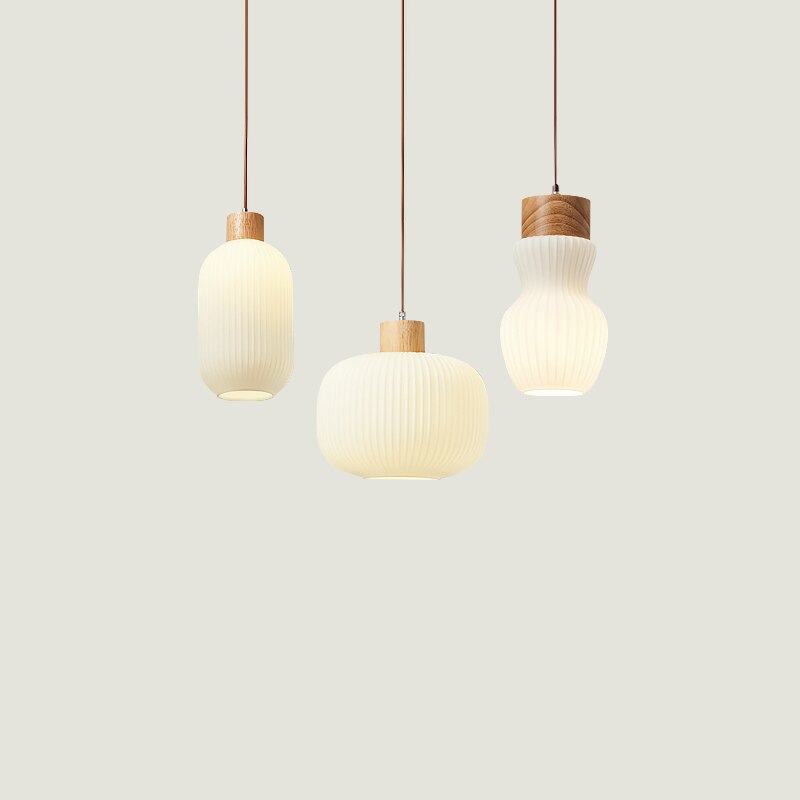 Suspension Adara en bois et aluminium