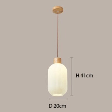 Suspension Adara en bois et aluminium