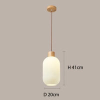 Suspension Adara en bois et aluminium