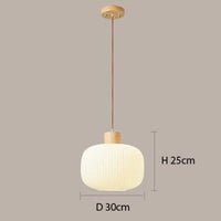 Suspension Adara en bois et aluminium