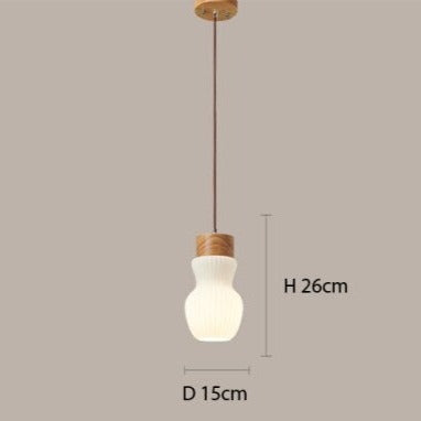 Suspension Adara en bois et aluminium