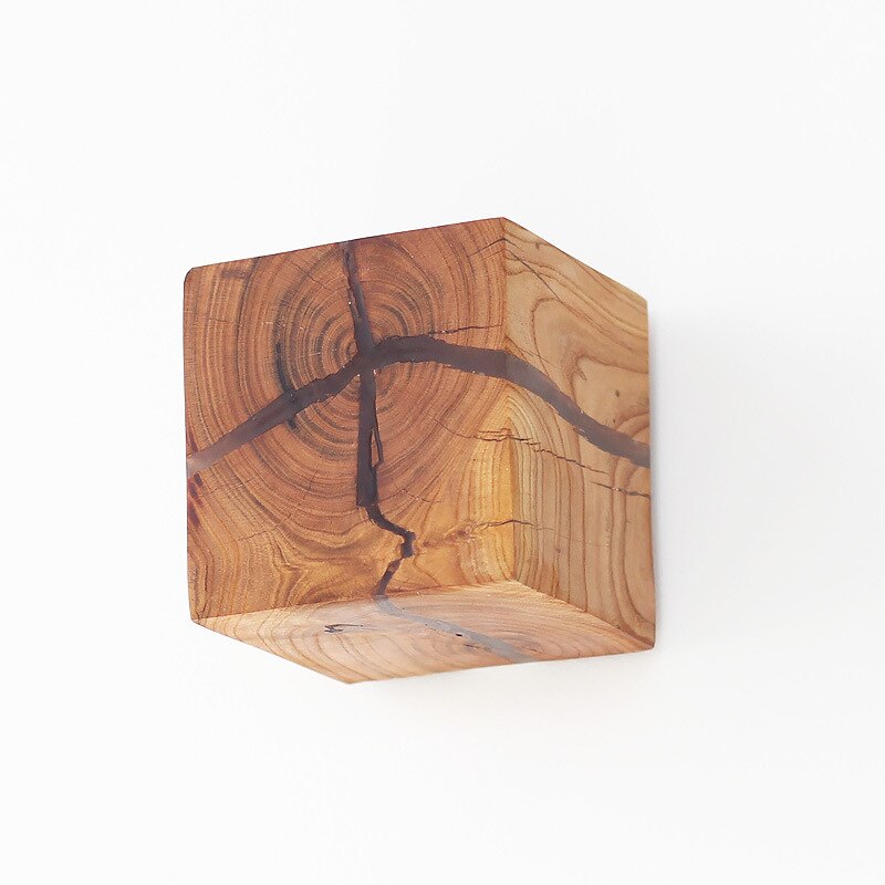 Applique murale LED en bois Lymena