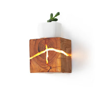 Applique murale LED en bois Lymena