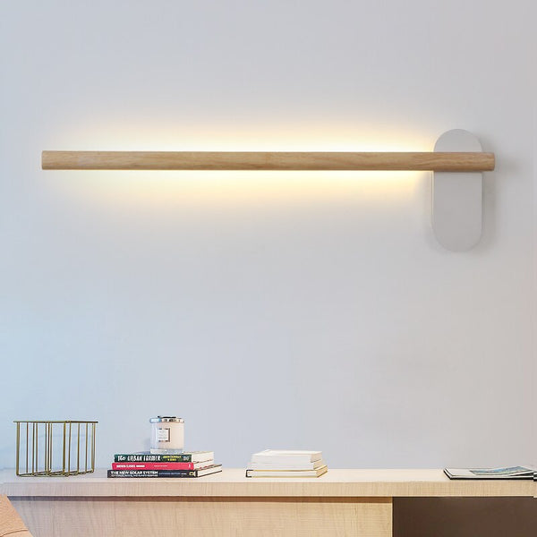 Applique murale LED en bois Amane