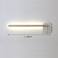 Applique murale LED en bois Amane