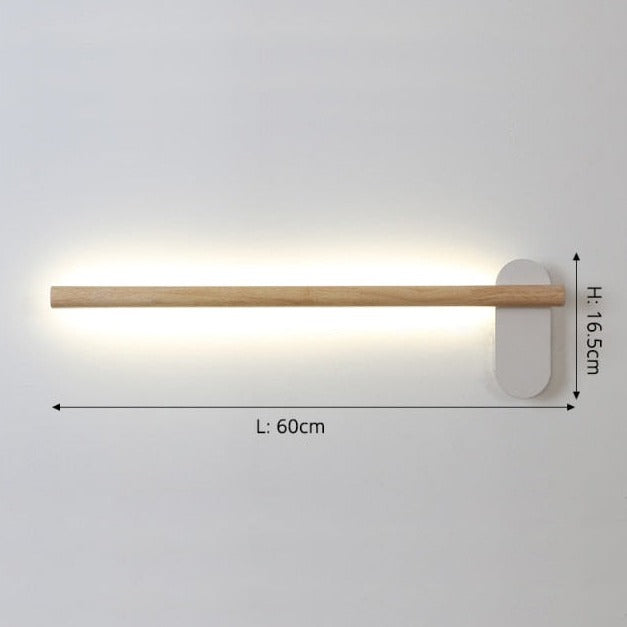 Applique murale LED en bois Amane