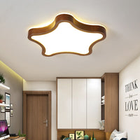 Plafonnier LED en bois Amade