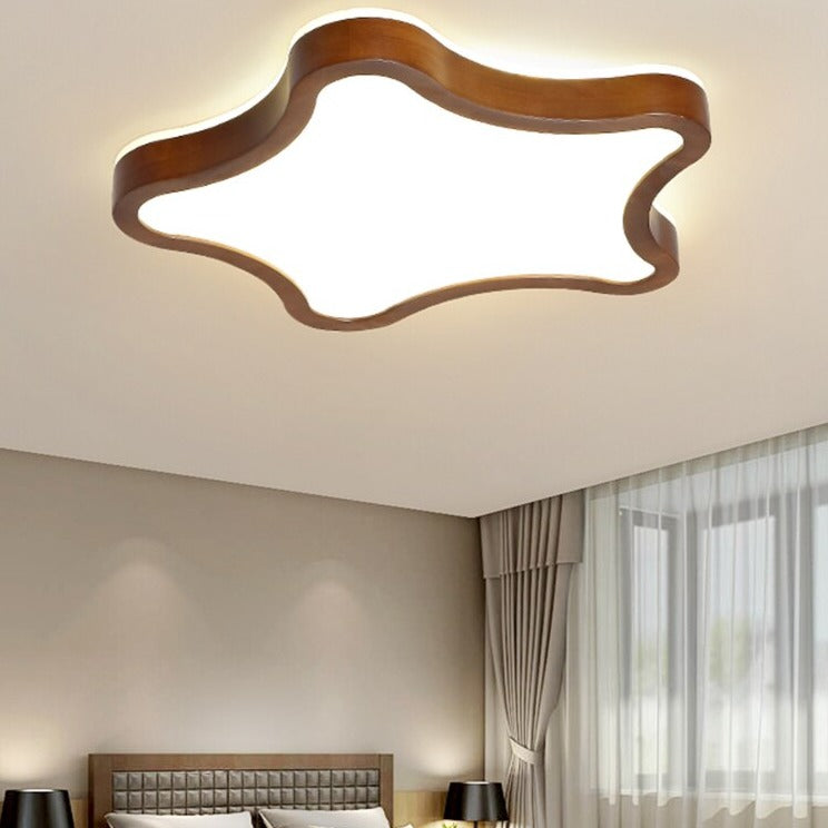 Plafonnier LED en bois Amade