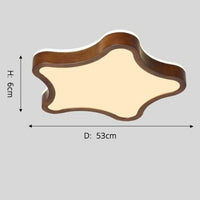 Plafonnier LED en bois Amade