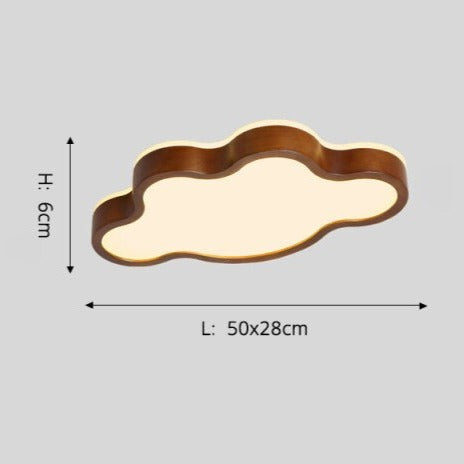 Plafonnier LED en bois Amade