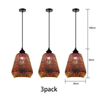Suspension Kaili Multicolore 3D