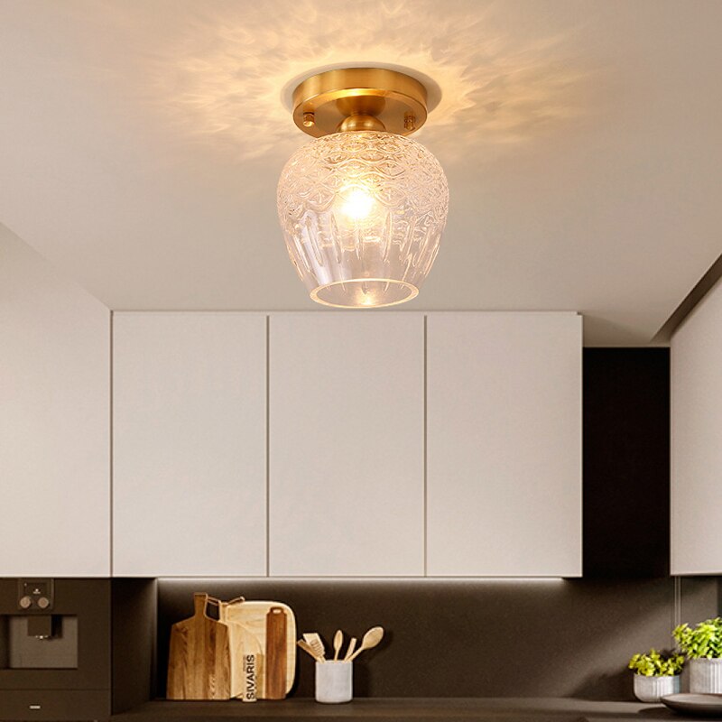 Plafonnier Luxury Diara en verre moderne