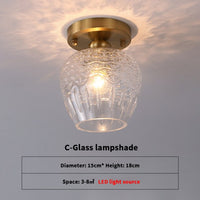 Plafonnier Luxury Diara en verre moderne