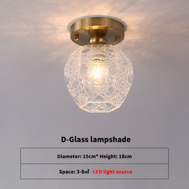 Plafonnier Luxury Diara en verre moderne