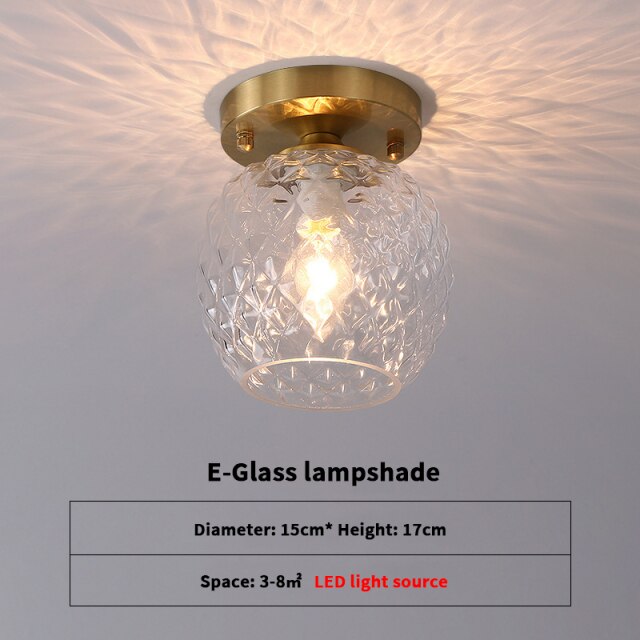 Plafonnier Luxury Diara en verre moderne