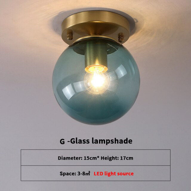 Plafonnier Luxury Diara en verre moderne
