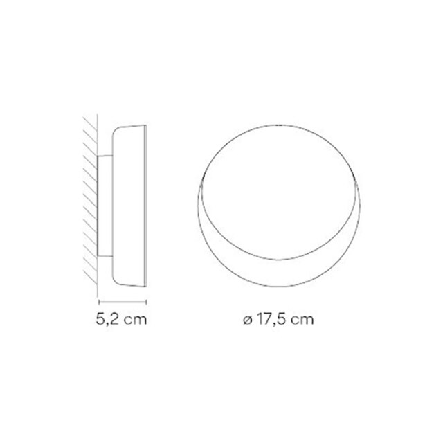 Applique murale LED circulaire Siera.
