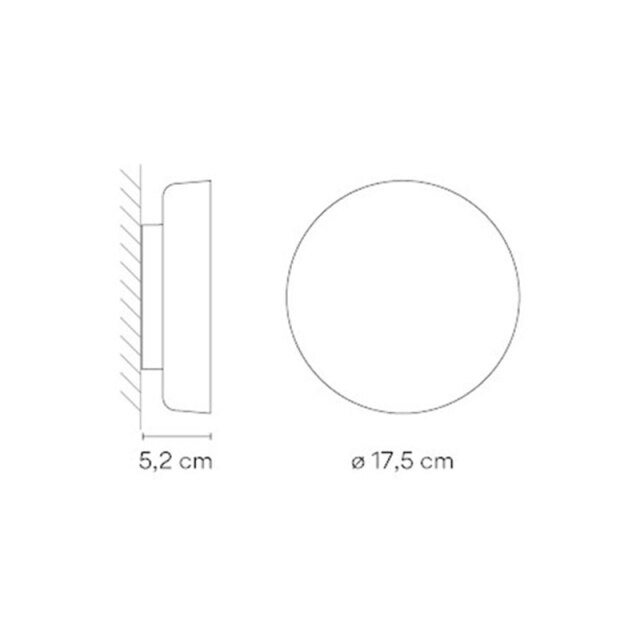 Applique murale LED circulaire Siera.