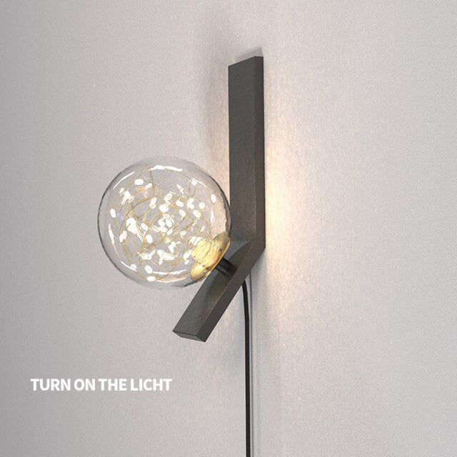 Applique murale industrielle LED "Aroux Lumina"