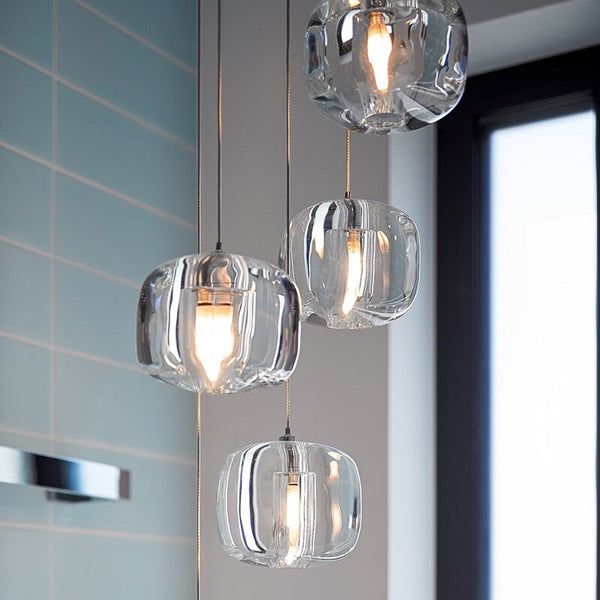 Suspension LED Cristal Coloré Lua