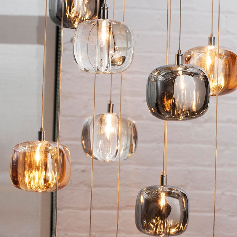 Suspension LED Cristal Coloré Lua
