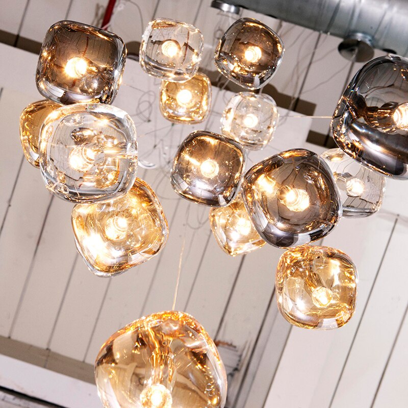 Suspension LED Cristal Coloré Lua