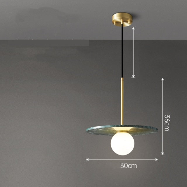 Suspension Gianna Marble Flatshade - Design Exclusif